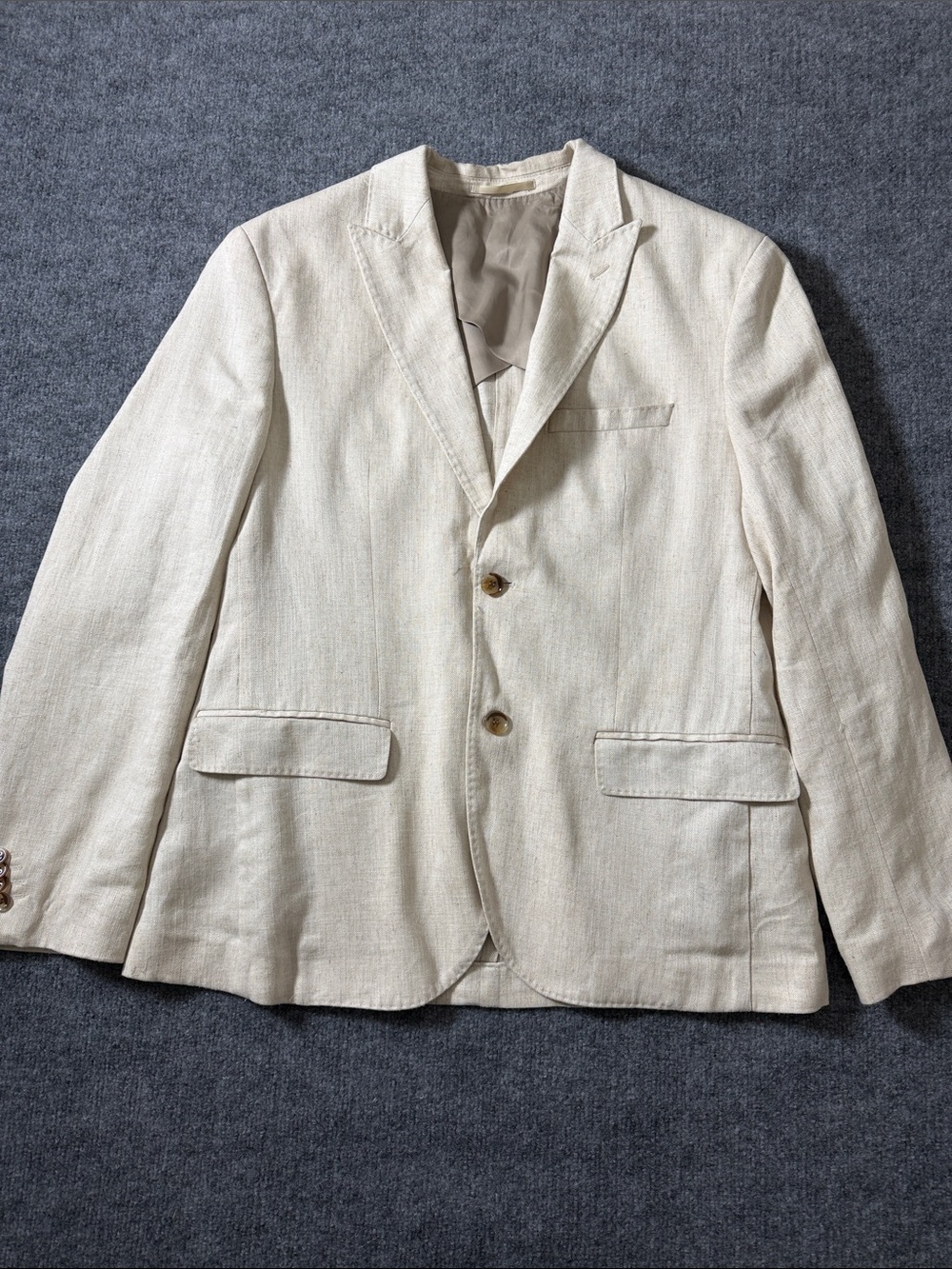 H&M Men's REGULAR-FIT LINEN-BLEND JACKET